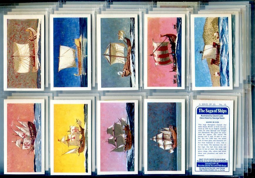 The Saga Of Ships Album & Cards Complete By Brooke Bond Tea 